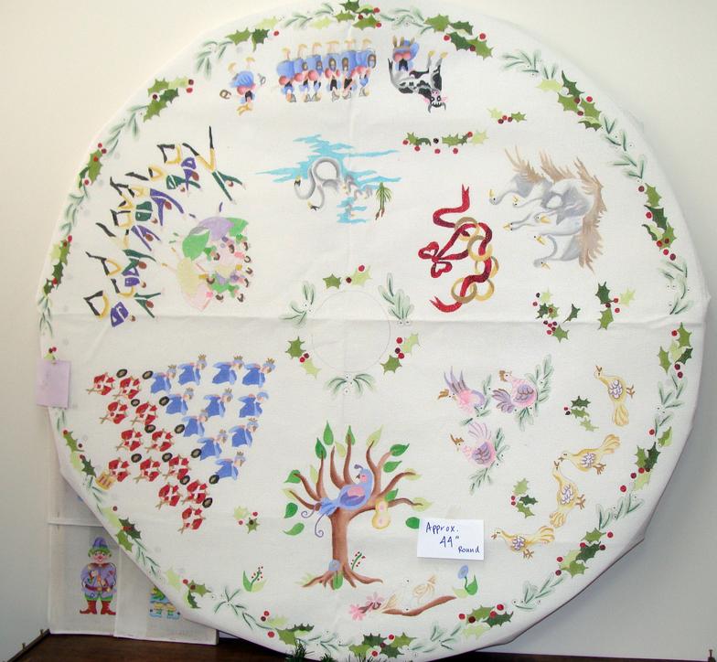 Needlepoint Tree Skirt 43